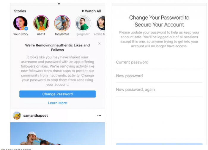 Instagram sẽ xóa các lượt thích và theo dõi giả mạo