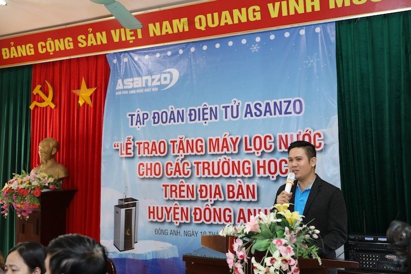 Asanzo trao tặng máy lọc nước cho các trường học tại Hà Nội Asanzo trao tặng máy lọc nước cho các trường học tại Hà Nội