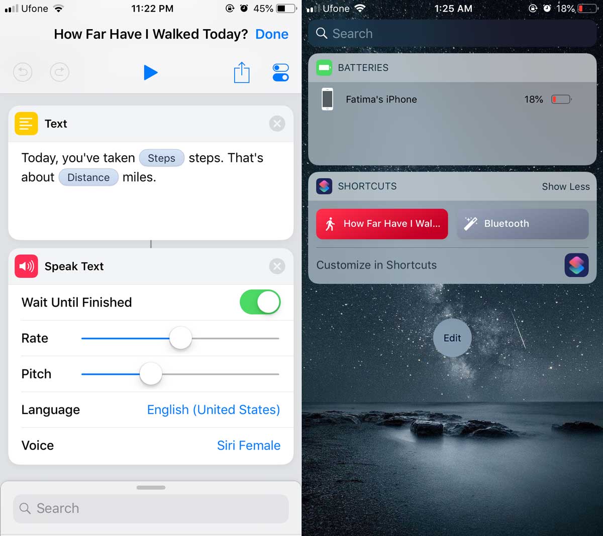 Cách theo dõi số bước đi bằng Siri Shortcut trên iOS