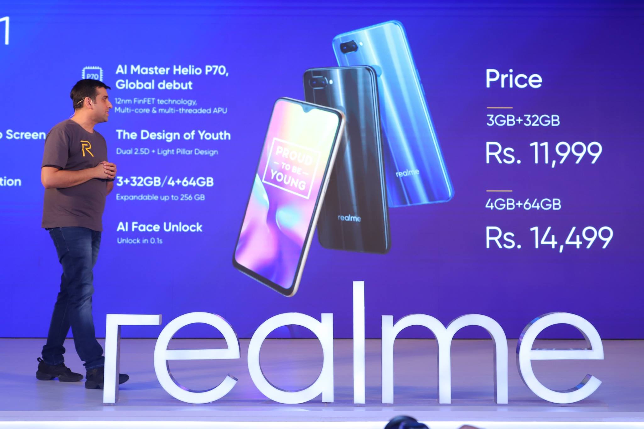 Realme U1, smartphone thương mại đầu tiên dùng chip Helio P70 của MediaTek