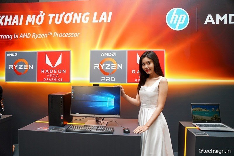 HP giới thiệu các sản phẩm máy tính trang bị chip AMD