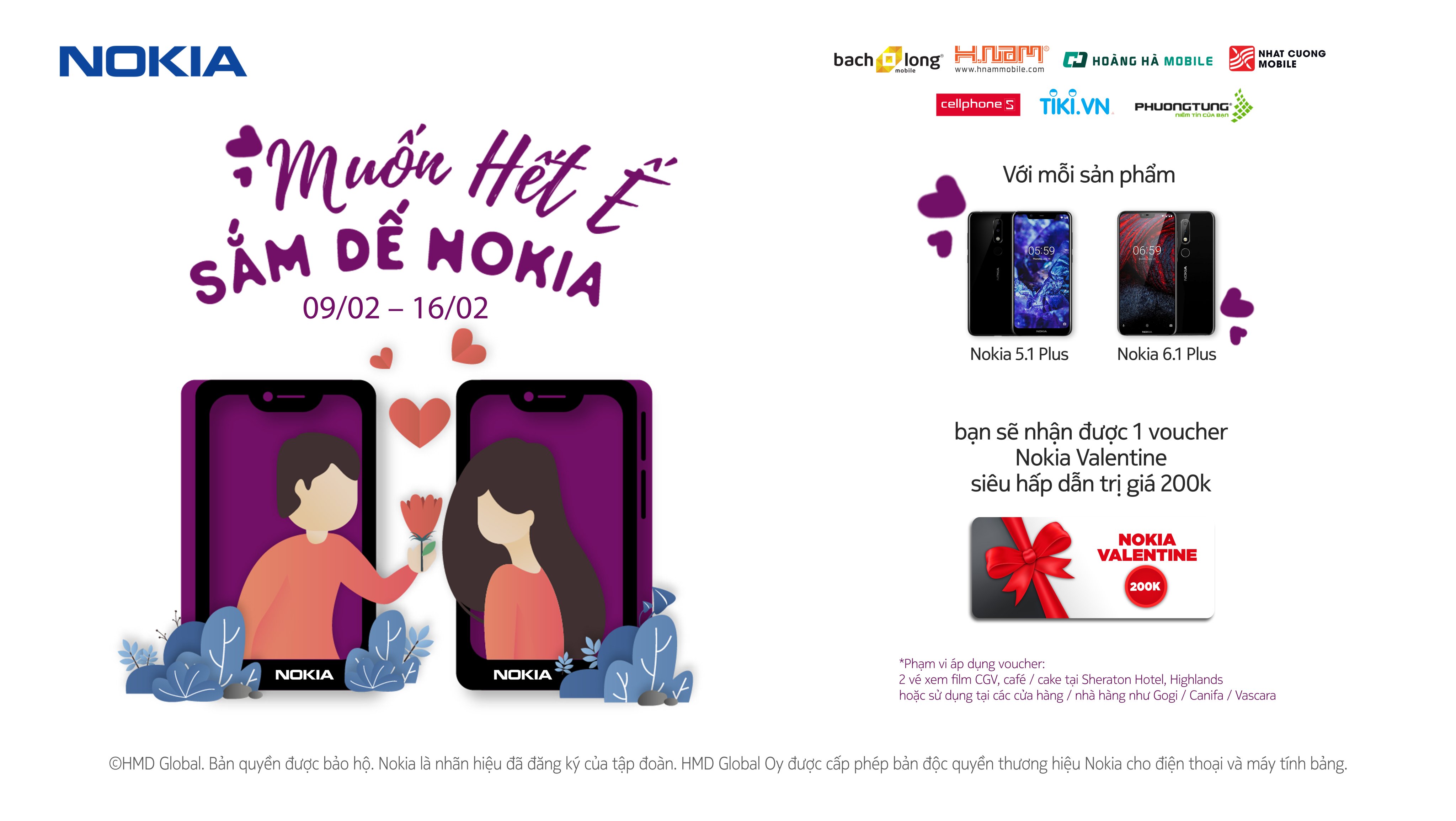 Nokia tung chương trình khuyến mãi nhân dịp Valentine