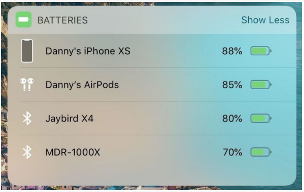 Cách đơn giản theo dõi thời lượng pin tất cả phụ kiện qua iPhone