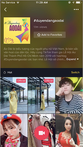 TikTok hưởng ứng Lễ hội Áo dài TP.HCM lần thứ 6