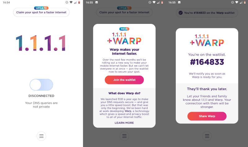 Cloudflare giới thiệu dịch vụ Warp VPN