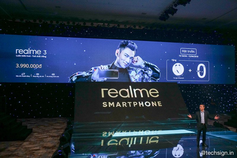 Realme 3 ra mắt: pin mạnh, màn hình giọt sương, giá 3,99 triệu đồng