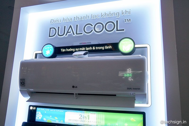 LG Dual Cool Inverter, máy điều hoà kiêm lọc không khí phù hợp cho gia đình