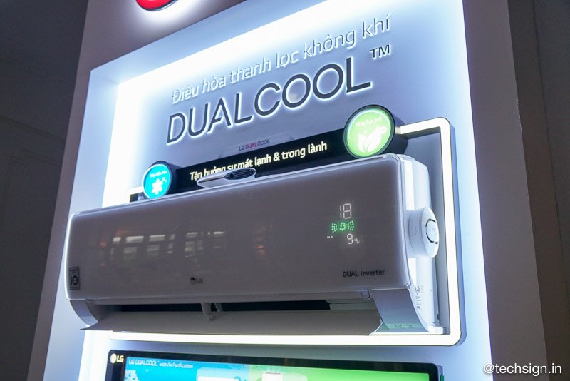LG Dual Cool Inverter, máy điều hoà kiêm lọc không khí phù hợp cho gia đình
