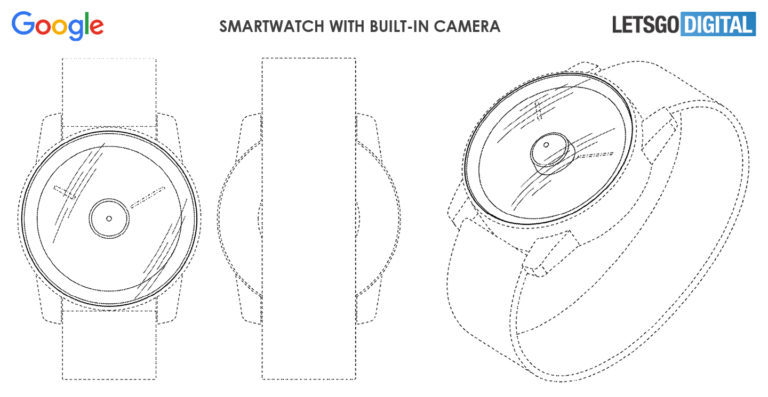 Google đăng ký bằng sáng chế smartwatch tích hợp camera trên màn hình