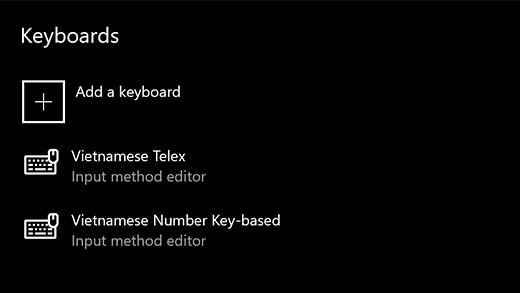 Microsoft chính thức đưa bộ gõ tiếng Việt vào Windows 10 19H1 Update