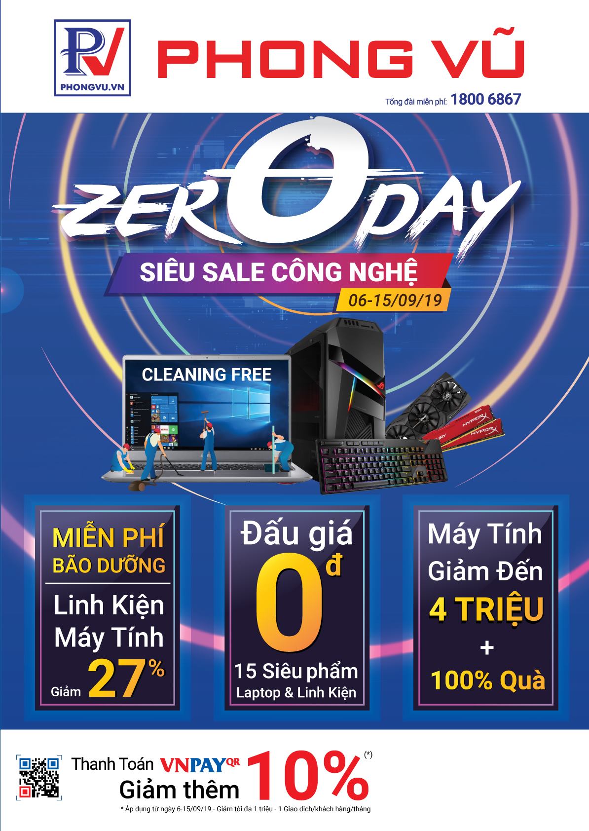Phong Vũ tung chương trình “Zero Day - Siêu Sales Công Nghệ”