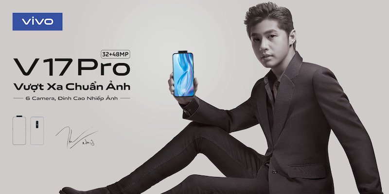 Vivo V17 Pro ra mắt ngày 4/10, Noo Phước Thịnh trở thành đại sứ thương hiệu