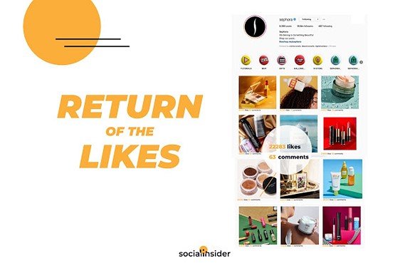 Tiện ích The Return of Likes trên Chrome giúp hiển thị số lượt thích Instagram
