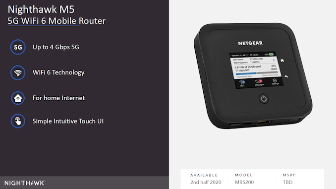 Netgear giới thiệu bộ phát Wi-Fi di động Nighthawk M5, kết hợp 5G với Wi-Fi 6