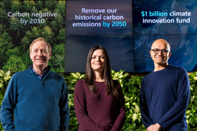 Microsoft cam kết thải carbon âm tính vào năm 2030 Microsoft cam kết thải carbon âm tính vào năm 2030