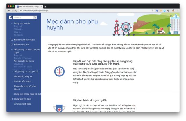 Facebook bày cách giúp trò chuyện với con về an toàn trực tuyến Facebook bày cách giúp trò chuyện với con về an toàn trực tuyến