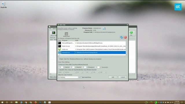 Lên lịch đóng ứng dụng trên Windows 10 Lên lịch đóng ứng dụng trên Windows 10