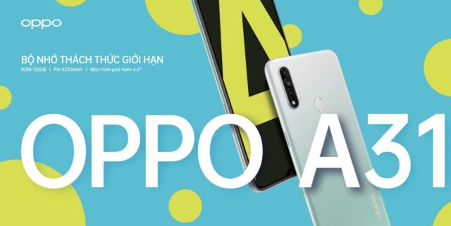OPPO A31 lên kệ: 3 camera, bộ nhớ 128GB, pin 4230mAh, giá 4,5 triệu đồng OPPO A31 lên kệ: 3 camera, bộ nhớ 128GB, pin 4230mAh, giá 4,5 triệu đồng