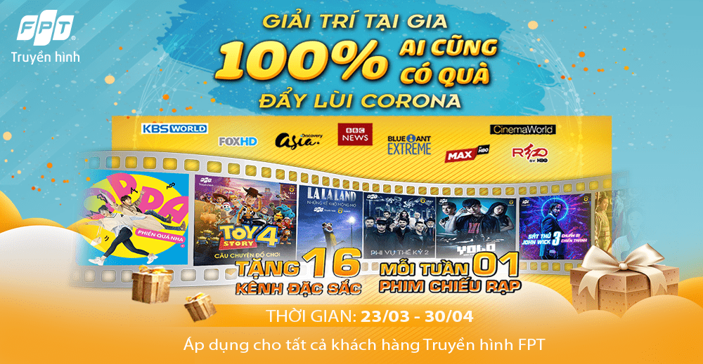 Truyền hình FPT tổ chức chương trình tri ân “Ai cũng có quà – Giải trí tại gia – Đẩy lùi Corona”