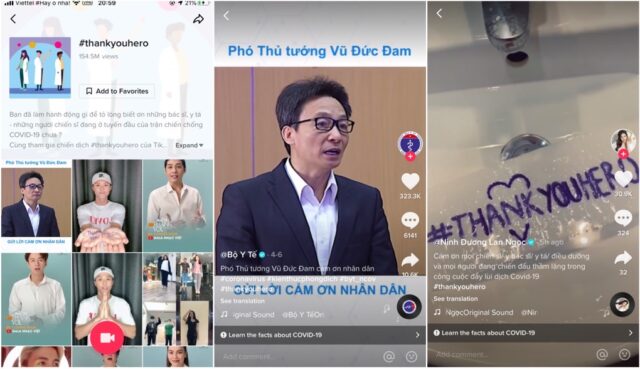 TikTok phát động #ThankYouHero tri ân đội ngũ y, bác sĩ đang chiến đấu chống COVID-19 TikTok phát động #ThankYouHero tri ân đội ngũ y, bác sĩ đang chiến đấu chống COVID-19