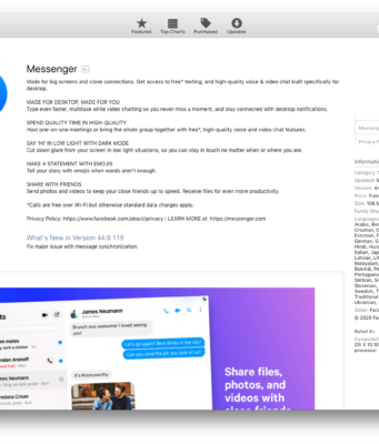 Facebook bất ngờ ra mắt ứng dụng Messenger cho máy tính