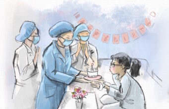 Lan tỏa tranh ủng hộ lực lượng tuyến đầu chống dịch COVID-19