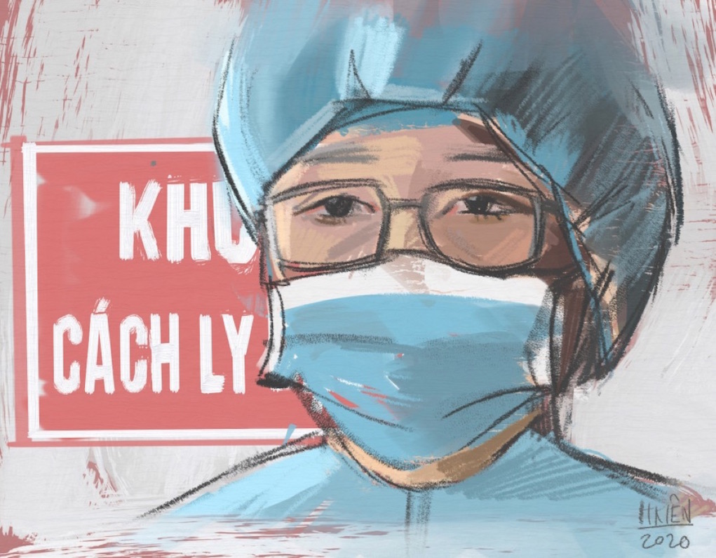 Lan tỏa tranh ủng hộ lực lượng tuyến đầu chống dịch COVID-19 Lan tỏa tranh ủng hộ lực lượng tuyến đầu chống dịch COVID-19