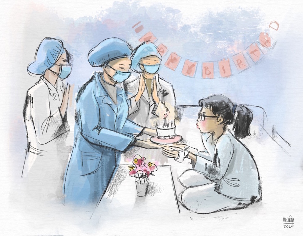 Lan tỏa tranh ủng hộ lực lượng tuyến đầu chống dịch COVID-19 Lan tỏa tranh ủng hộ lực lượng tuyến đầu chống dịch COVID-19
