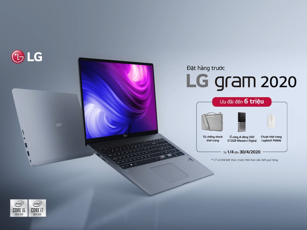 Ra mắt 3 mẫu laptop LG Gram 2020: siêu nhẹ, pin siêu khỏe