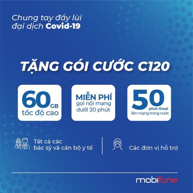 MobiFone tăng thêm 50% dung lượng gói cước Data mùa dịch COVID-19 MobiFone tăng thêm 50% dung lượng gói cước Data mùa dịch COVID-19