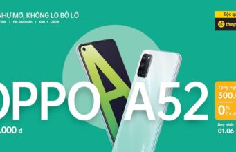OPPO A52 mở bán độc quyền tại Thế Giới Di Động