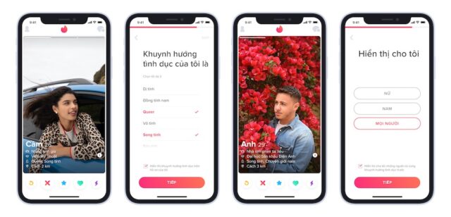 Tinder đa dạng hóa về giới tính và khuynh hướng tính dục tại Việt Nam Tinder đa dạng hóa về giới tính và khuynh hướng tính dục tại Việt Nam