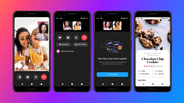 Facebook bổ sung tính năng chia sẻ màn hình lên Messenger của iOS và Android