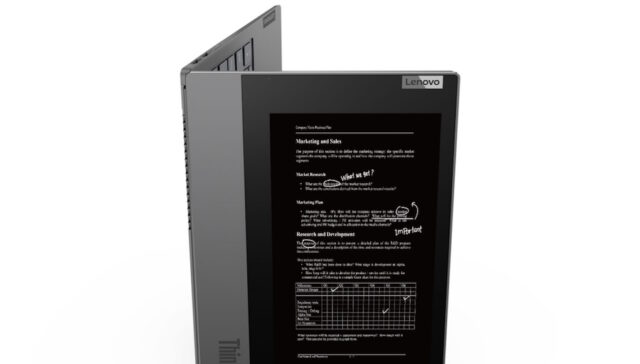 Lenovo ra mắt laptop mới ThinkBook Plus có màn hình e-ink ở nắp máy Lenovo ra mắt laptop mới ThinkBook Plus có màn hình e-ink ở nắp máy