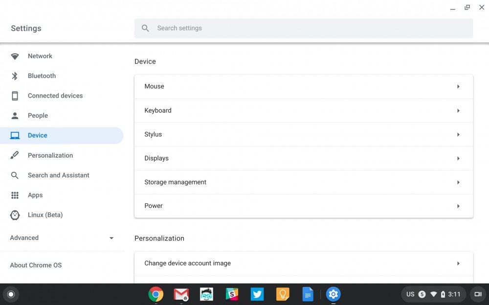 Thiết lại lại các phím Alt, Control, Windows trên Chrome OS và macOS