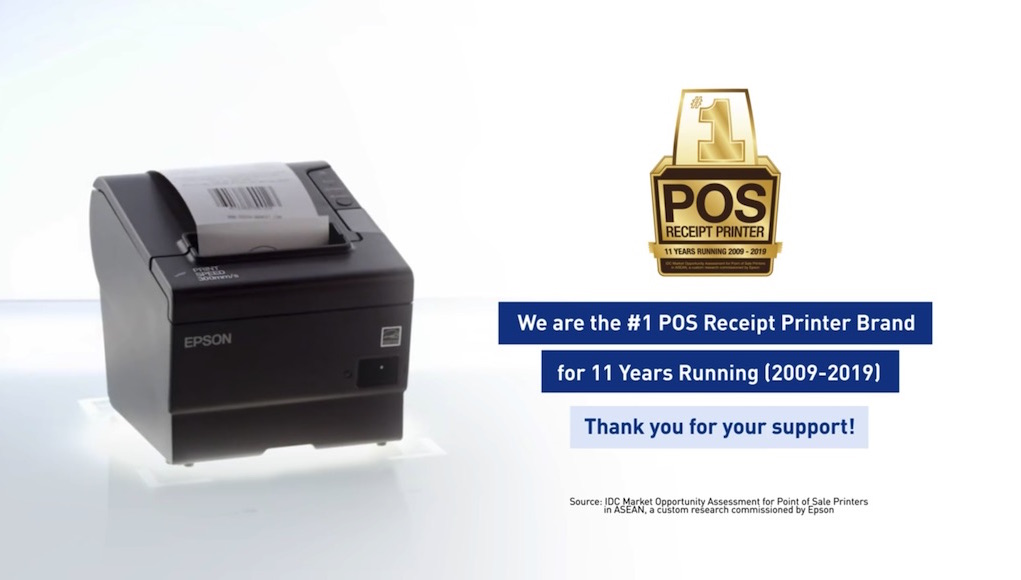 Epson dẫn đầu thị trường máy in hóa đơn tại Đông Nam Á năm 2019