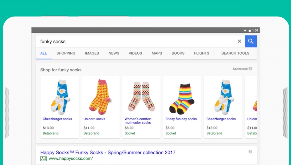 Google Shopping miễn phí giới thiệu hàng hóa cho nhà bán lẻ