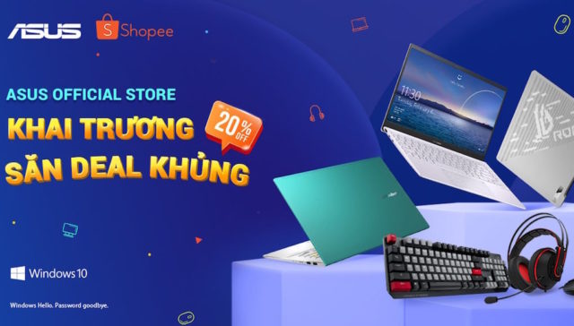 Khai trương gian hàng ASUS Official Store trên Shopee Khai trương gian hàng ASUS Official Store trên Shopee