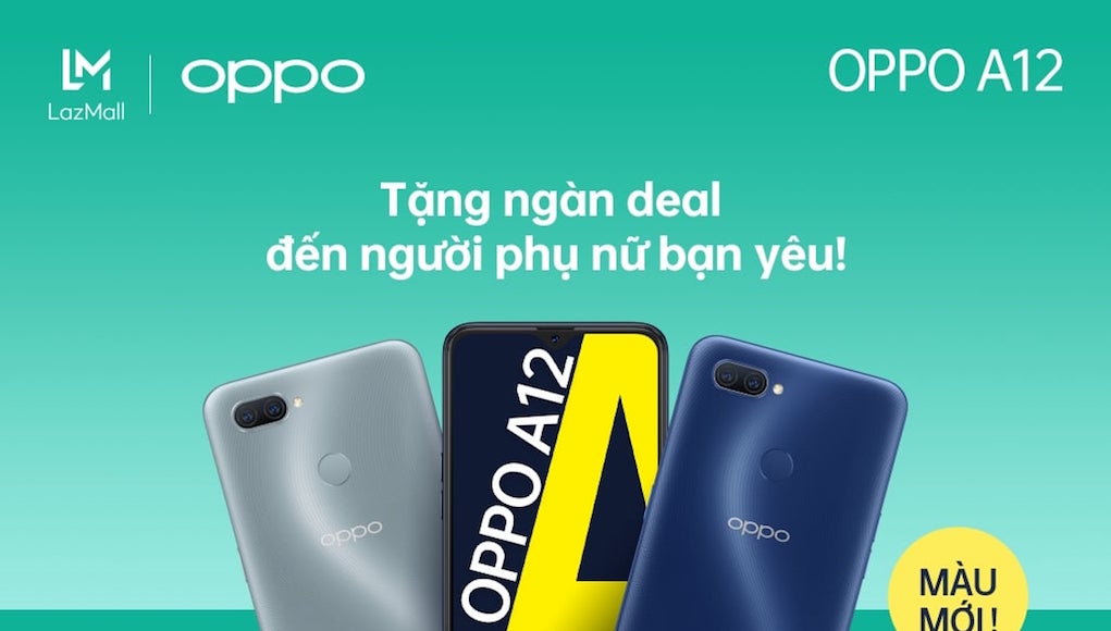 OPPO A12 có hai màu mới, bán độc quyền trên Lazada vào Ngày Phụ nữ Việt Nam