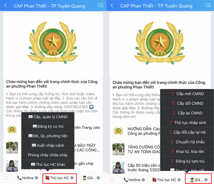 Tuyên Quang lập 146 trang Zalo nhằm cải cách hành chính Tuyên Quang lập 146 trang Zalo nhằm cải cách hành chính