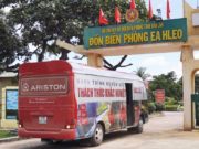 Chặng 2 hành trình xuyên Việt đã đến huyện biên giới Ea Súp Chặng 2 hành trình xuyên Việt đã đến huyện biên giới Ea Súp