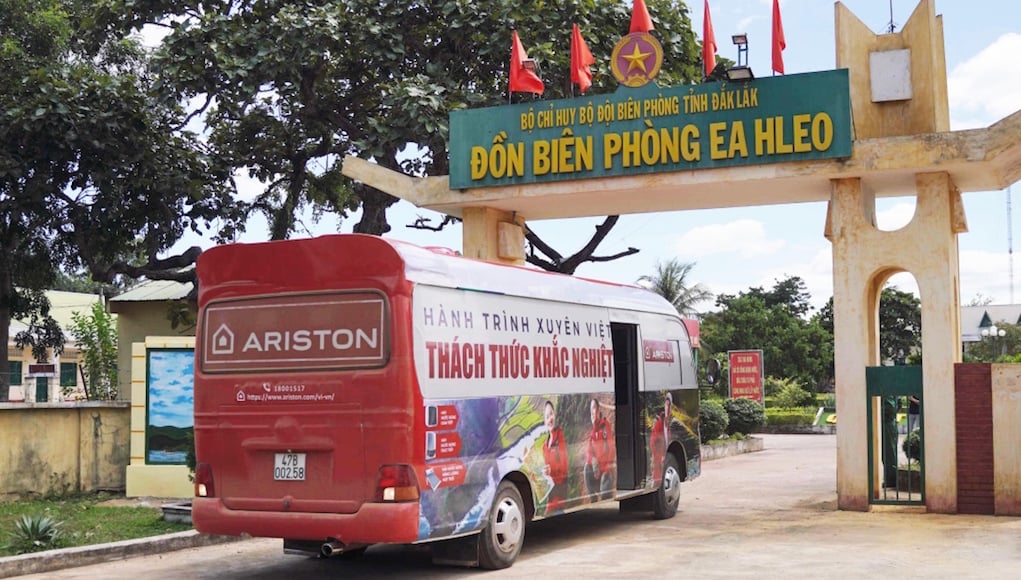 Chặng 2 hành trình xuyên Việt đã đến huyện biên giới Ea Súp