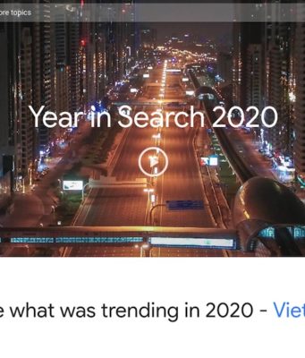 Xu hướng tìm kiếm Google của người Việt Nam trong năm 2020