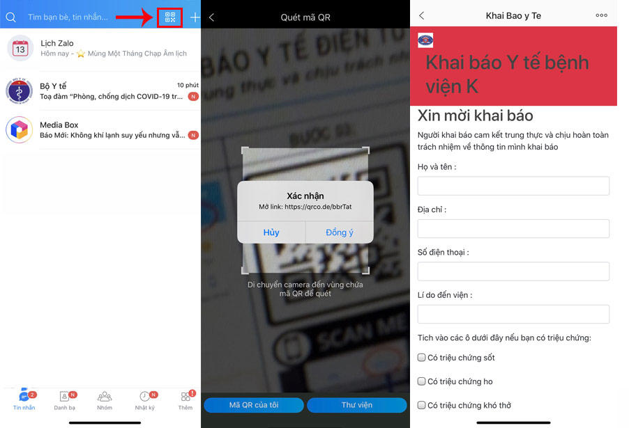 Tiết kiệm thời gian tại bệnh viện những ngày rét đậm nhờ quét mã Zalo QR Tiết kiệm thời gian tại bệnh viện những ngày rét đậm nhờ quét mã Zalo QR