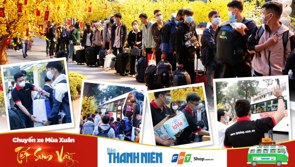 FPT Shop giúp hơn 2.000 sinh viên hoàn cảnh khó khăn về quê đón Tết