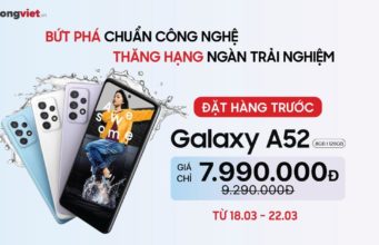 Di Động Việt mở đặt trước Galaxy A52 | A72, giá từ 7,9 triệu