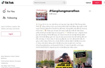 TikTok cùng báo Tiền Phong khởi động thử thách #TienPhongmarathon
