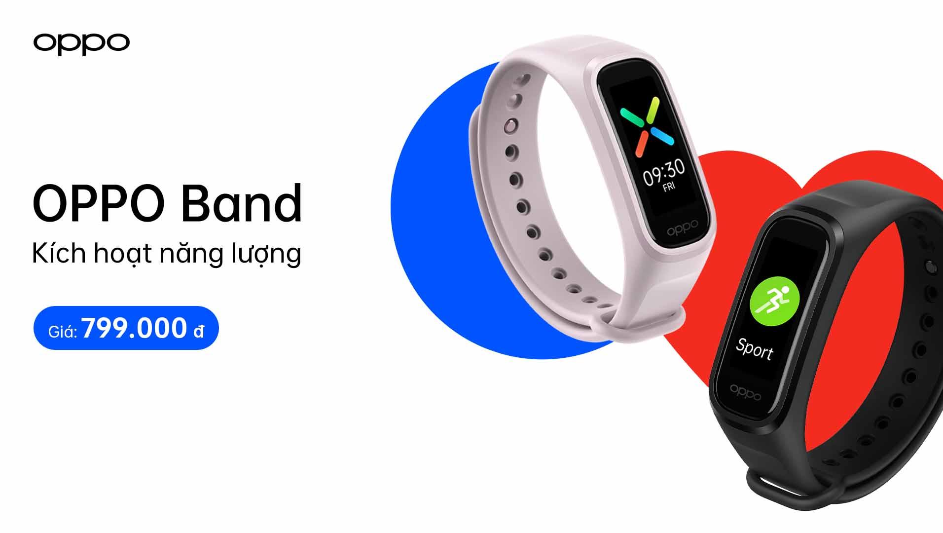Ra mắt OPPO Band, thiết bị theo dõi sức khỏe toàn diện với tính năng đo chỉ số SpO2 liên tục