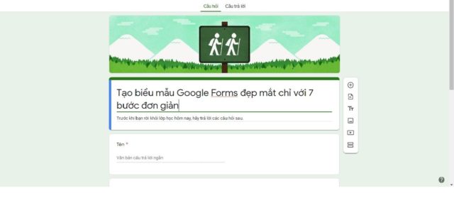 Tạo biểu mẫu Google Forms đẹp mắt chỉ với 7 bước đơn giản Tạo biểu mẫu Google Forms đẹp mắt chỉ với 7 bước đơn giản