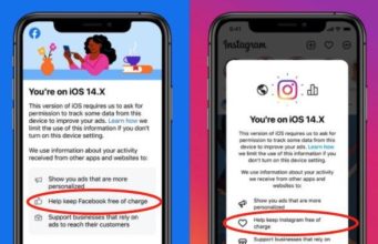 Facebook và Instagram gây áp lực với người dùng iOS 14.5